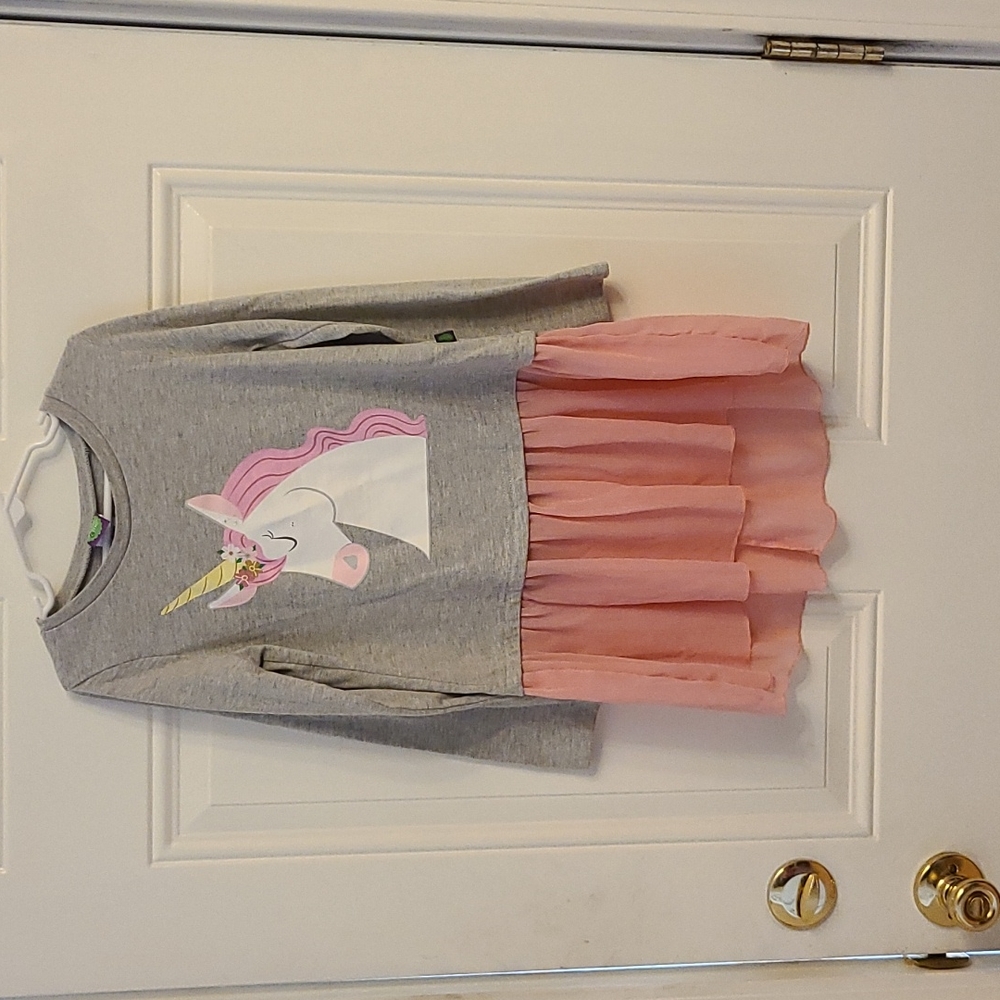 Gently worn girls long sleeve dress
